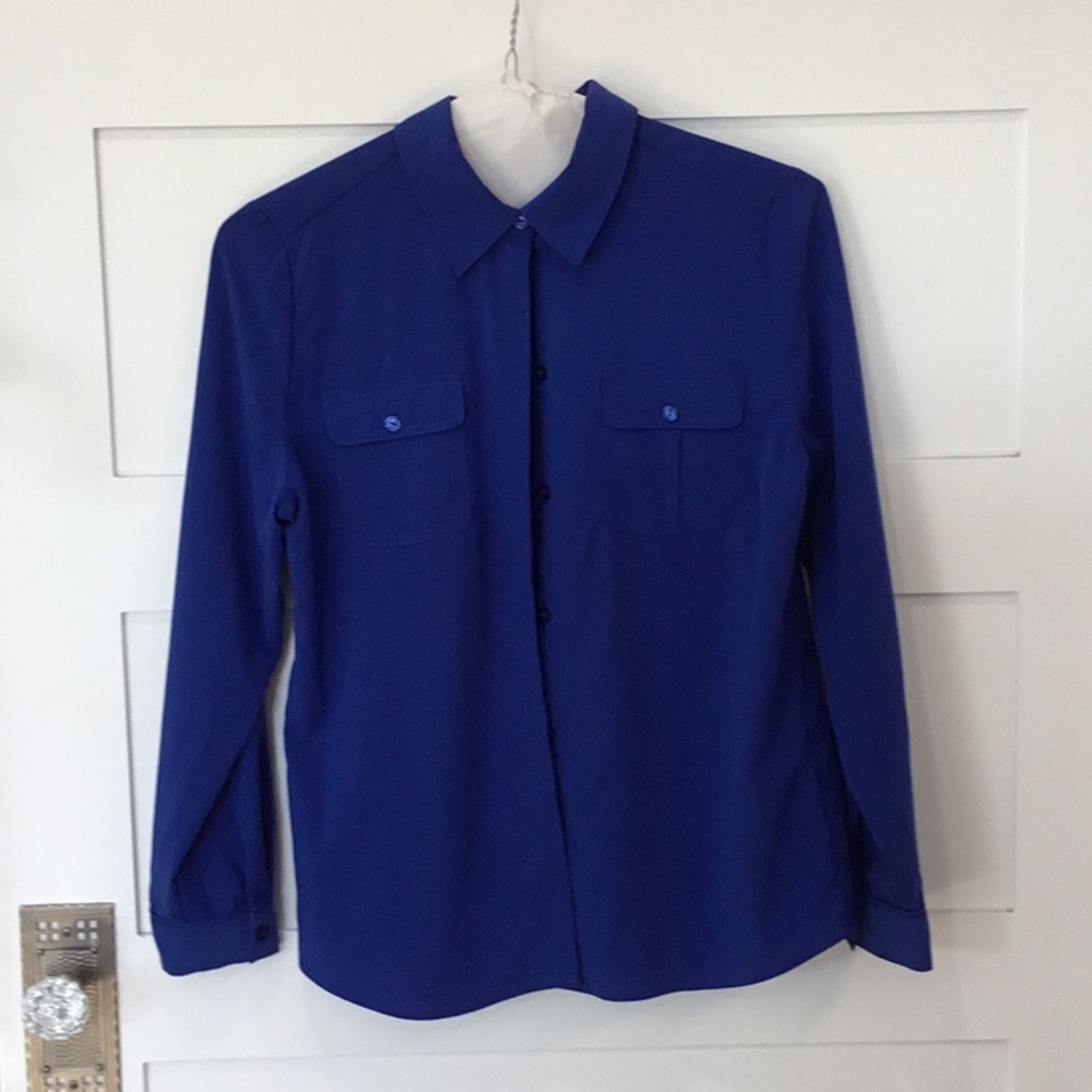 Chico’s long sleeved button front shirt.